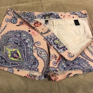 Express pink paisley shorts